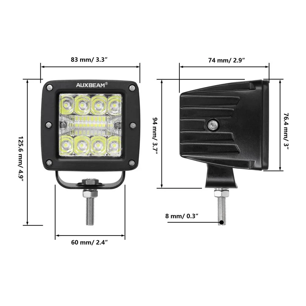 (2pcs/set) 3 Inch LED Pods Light Spot Beam with 2-Lead Wiring Harness for Truck Jeep SUV Offroad 4x4 - Image 13