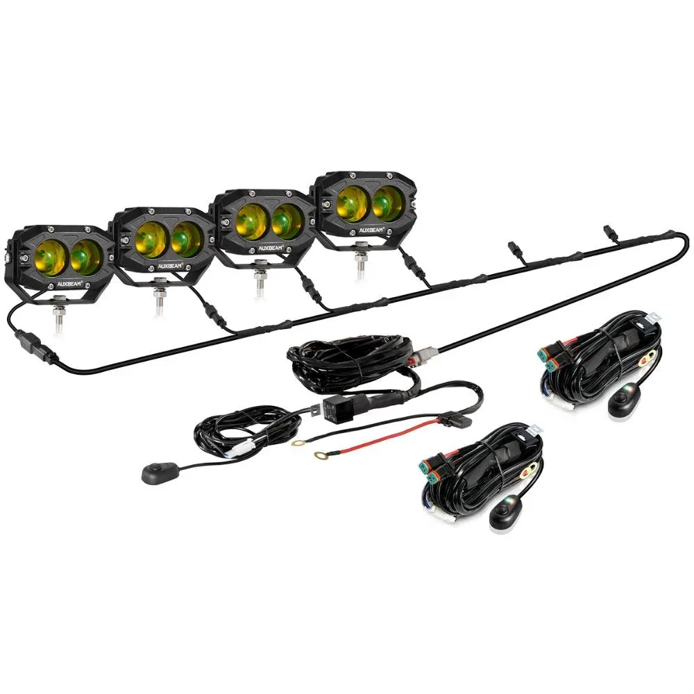 R4 Series | 4 Inch 60W LED Pods Amber Spot Driving Light - Image 13