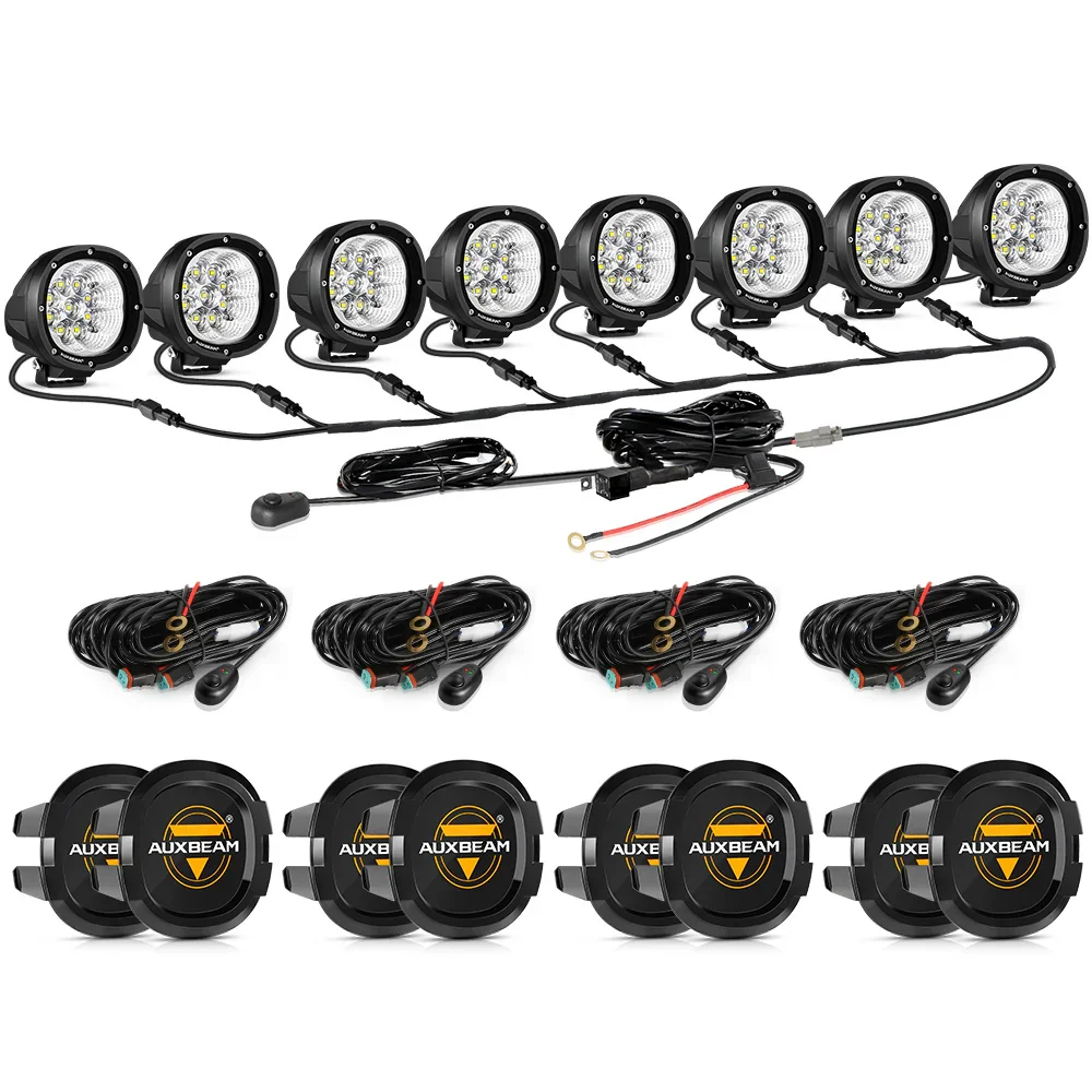 P4 Series | 4 Inch 90W 9000LM Round LED Driving Lights Flood White Pod Lights - Image 21