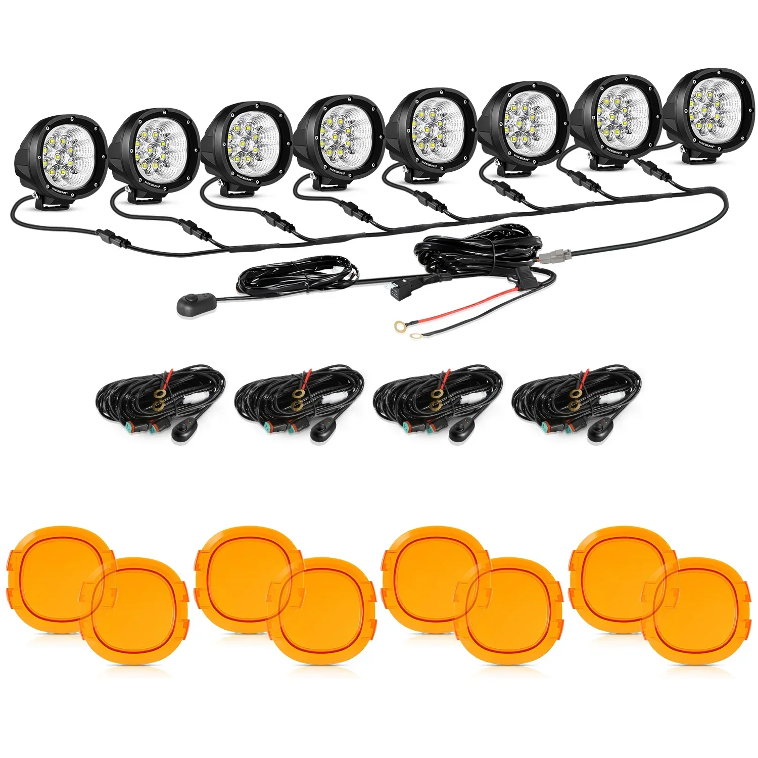 P4 Series | 4 Inch 90W 9000LM Round LED Driving Lights Flood White Pod Lights - Image 26