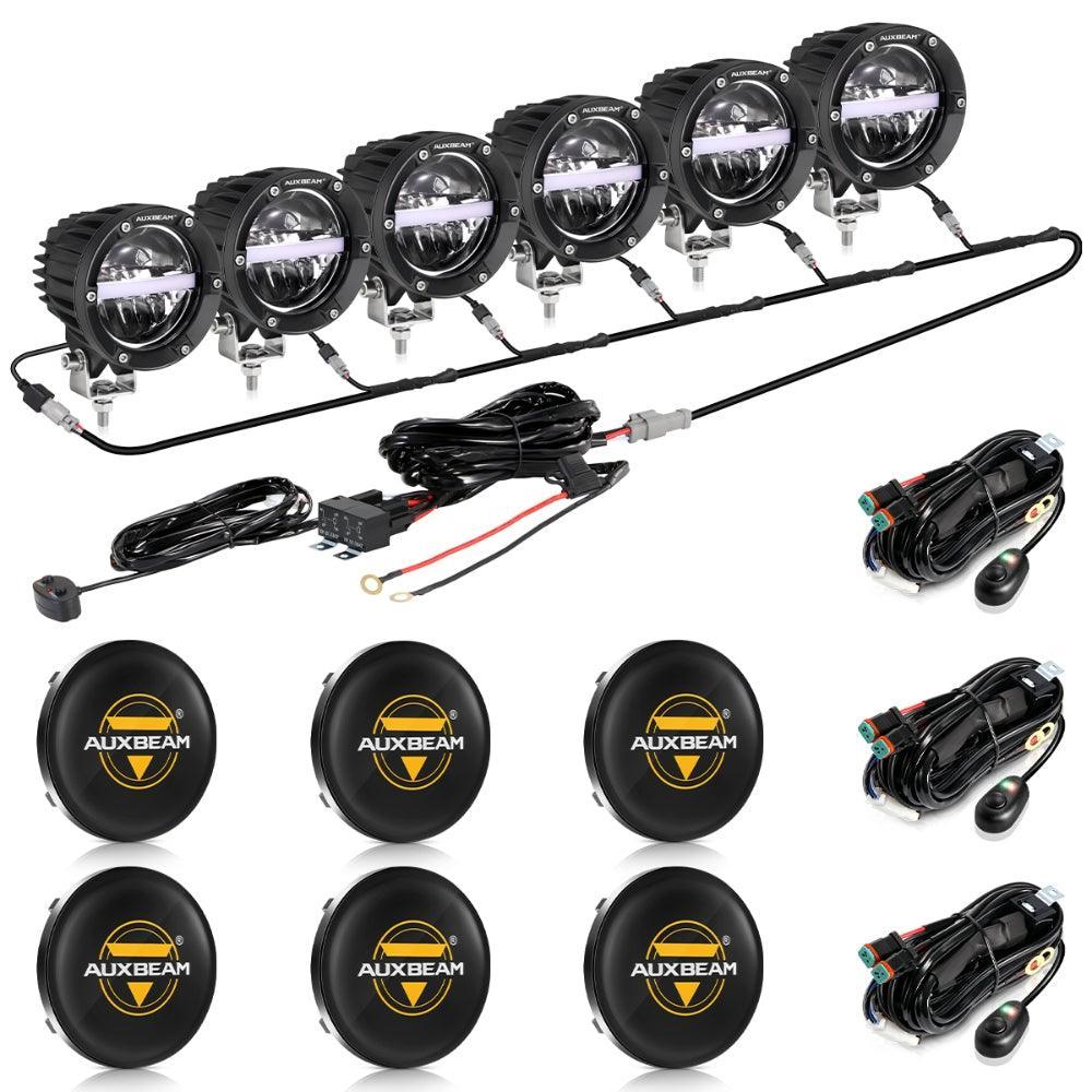 C4 Series | 4 Inch 110W 11000LM LED Pods Offroad LED Driving Lights with Amber DRL - Image 19